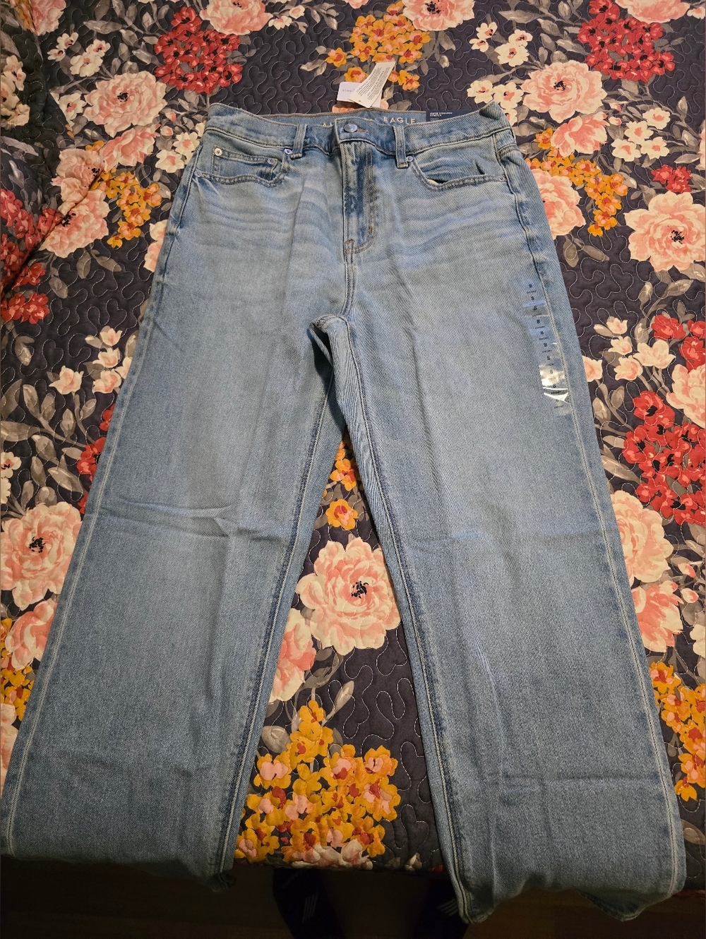 American Eagle Stretch Super High-Waisted Straight Jean 8S, NWT